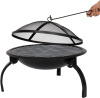 Гриль-очаг с крышкой, складные ножки 0,8 мм Ø 56х43 см 2206 CN