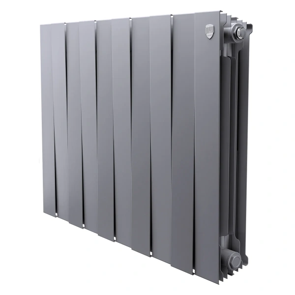 Радиатор Royal Thermo PianoForte 500 Silver Satin - 10 секц. (Новый) (биметалл)