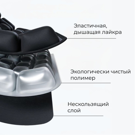 Подушка-сиденье 3D декомпрессионная, надувная KOC-HF001 CN