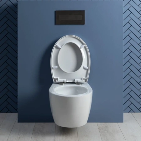 Унитаз AQUANET ZVEZDA-1  с сиденьем Soft Close -SLIMSEAT подвесной, с Rimless Tornado (303977)