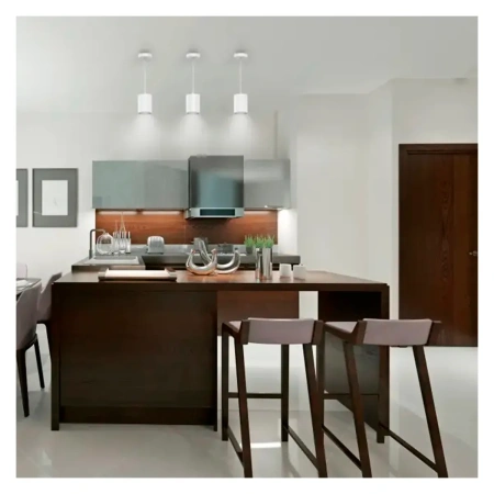 Светильник Gauss Overhead подвес цил12W 650lm 4100K 170-240V IP20 79*100мм белый LED 1/20