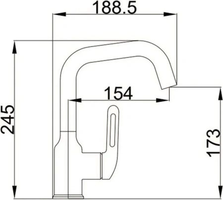 Смеситель д/р Haiba HB 10825 нержавеющая сталь хром