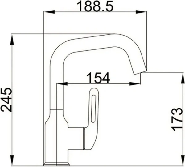 Смеситель д/р Haiba HB 10825 нержавеющая сталь хром