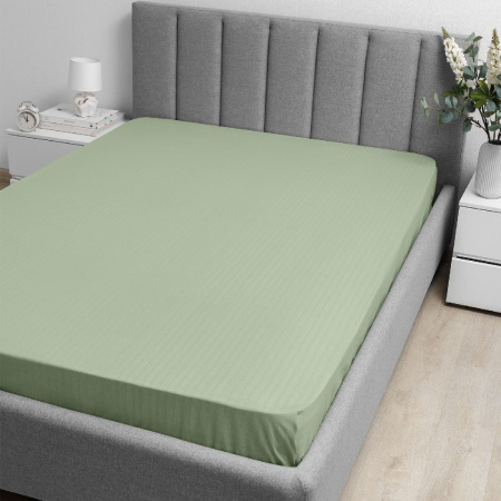 Простыня Волшебная Ночь Smoke Green 180х215 см 782086