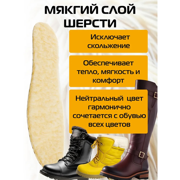 Стельки SALTON зимние трехслойные  THERMO CONTROL с повышенной теплоизоляцией