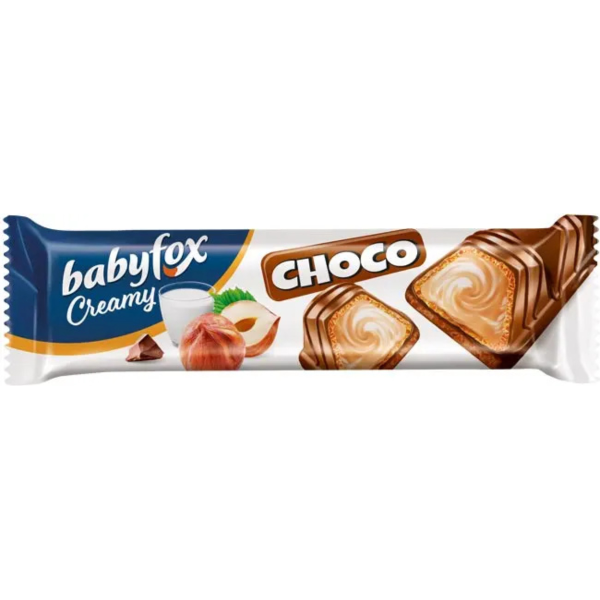 Батончик вафельный BabyFox Creamy Choco 23 г