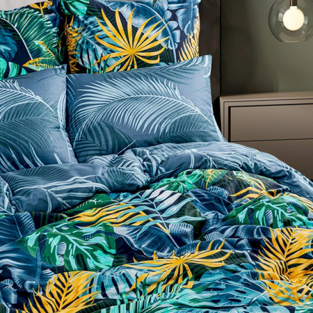 Комплект постельного белья Василиса Монблан Tropical евро сатин нав 70х70х2 шт.