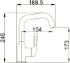 Смеситель д/р Haiba нержавеющая сталь, белый HB 10825-8