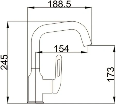 Смеситель д/р Haiba нержавеющая сталь, белый HB 10825-8