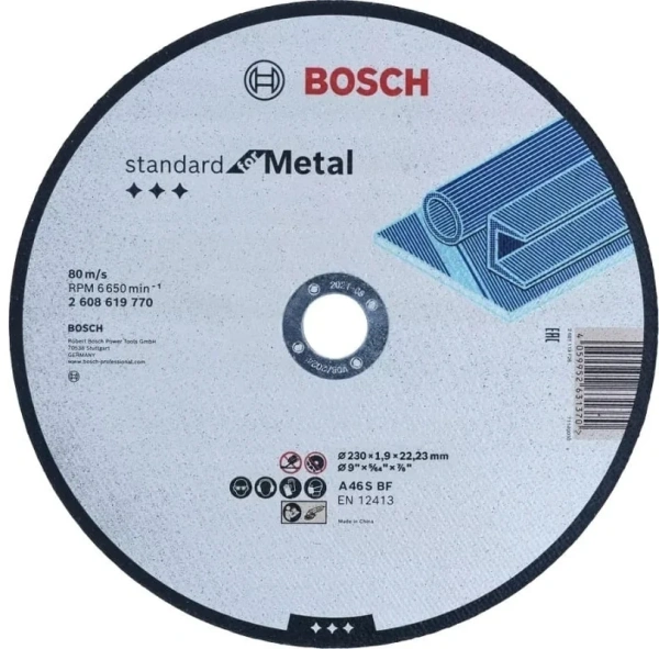 Круг отрезной Standard for Metal 230x1,9мм, ECO, прямой