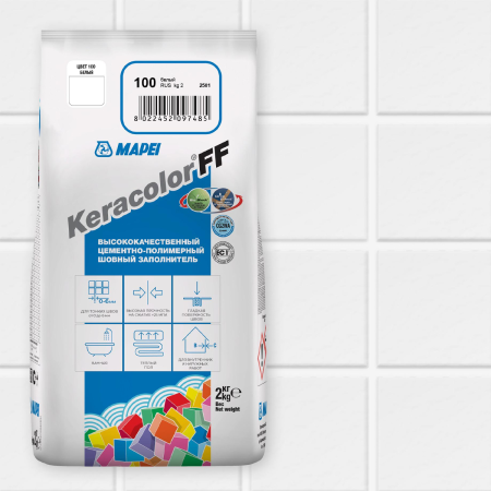 Затирка для швов KERACOLOR FF №  100/2кг (Белый)