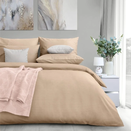 Комплект постельного белья Verossa Stripe Bronze 1,5 сп нав 70х70х2шт 747391