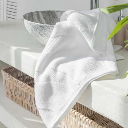 Полотенце махровое "Verossa" Wave Texture 50х90 см 480г/м2 белый 797245