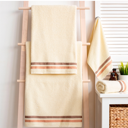 Полотенце Самойловский Текстиль Исландия 50х90 см ванильный бордюр