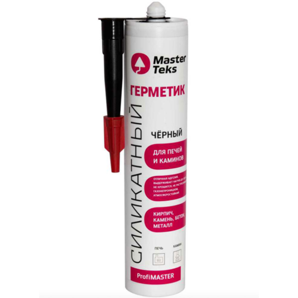 MasterTeks PM герметик силикатный для печей и каминов 0,26 черный (РОССИЯ)