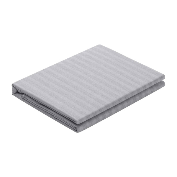 Простыня на резинке Волшебная Ночь Gray Cloud 140х200 см поплин