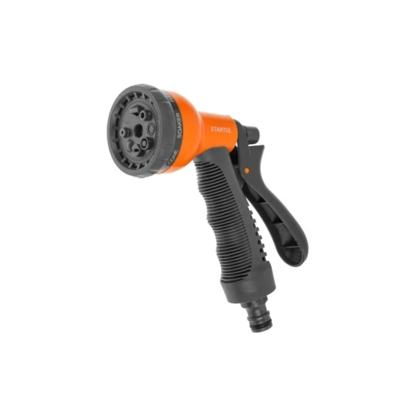 Пистолет-распылитель 8-позиц. с мягк. ручк. STARTUL GARDEN (ST6012-01), арт.ST6012-01