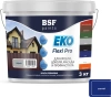 Краска резиновая трещиностойкая, суперэластичная, атмосферостойкая EKO Flexi Pro, синий 6 кг