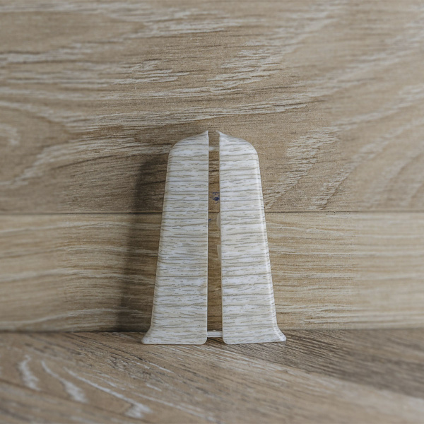 Торцевые для плинтуса 70мм "Деконика", 265 Клен патина