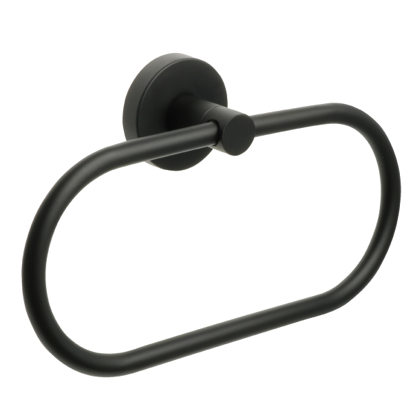 Полотенцедержатель кольцо FIXSEN "COMFORT BLACK" черный FX-86011
