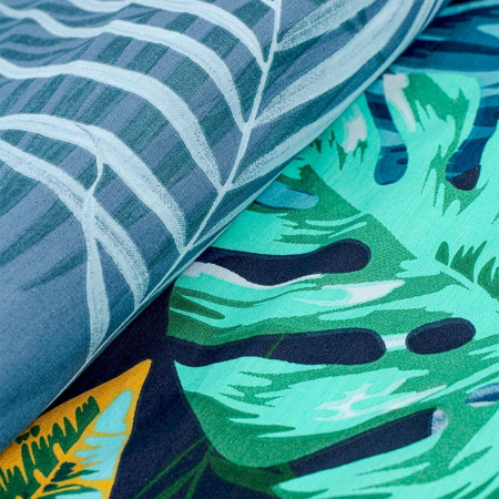 Комплект постельного белья Василиса Монблан Tropical евро сатин нав 70х70х2 шт.