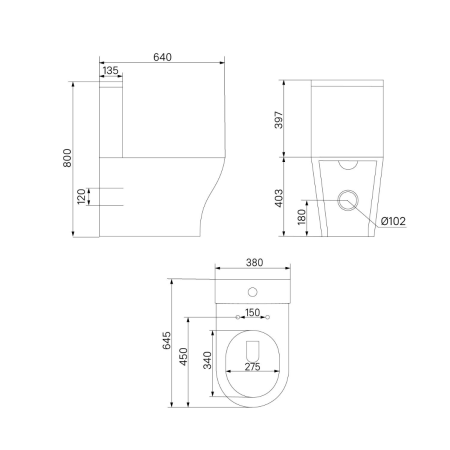 Унитаз-компакт, безободковый, Stone, STNRDSEi24KZ, IDDIS