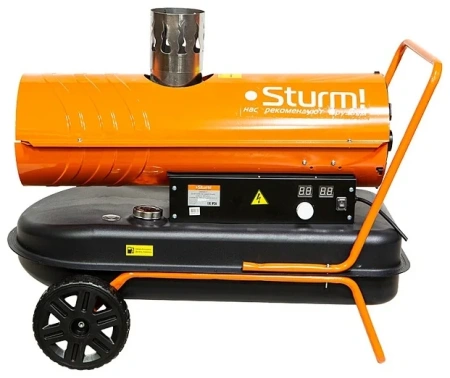 Пушка тепловая дизельная Sturm! DKH20CH непр.нагр.,20кВт,560м3/ч,потребл.1,5л/ч,бак 33л,колеса
