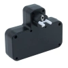Удлинитель EU-8623UL 3 USB разъема, с ночником, черный