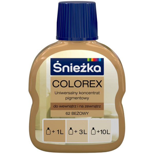 Колер SNIEZKA Colorex №62 бежевый 100 мл