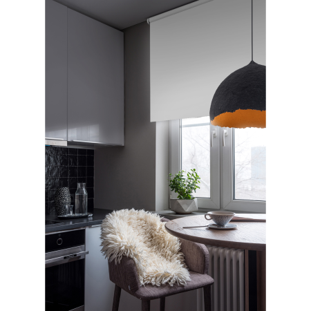 Штора рулонная Blackout LUX цвет белый 120*170 см 81741120175