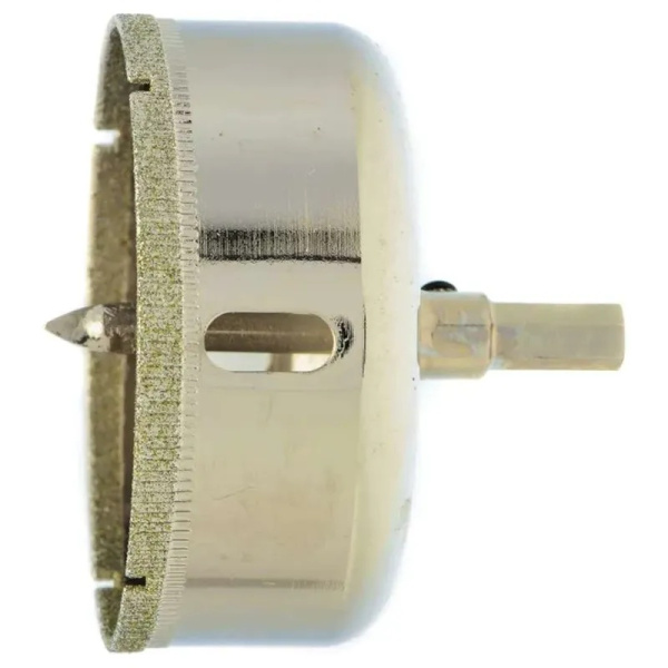 Сверло по керамической плитке и стеклу, 68 х 55 мм, 6 гр.хв-к, с центр. сверлом// Сибртех