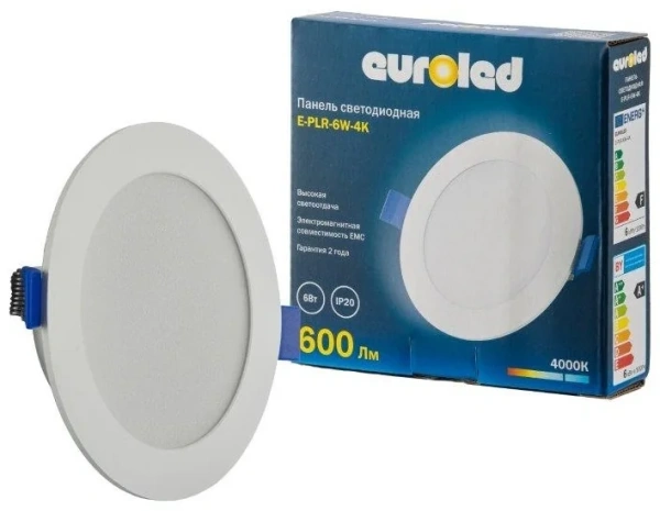 Панель светодиодная круглая Euroled SUNLIGHT 6W 4000K