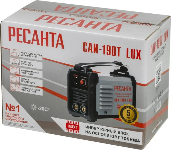 Сварочный аппарат инверторный САИ-190Т LUX Ресанта