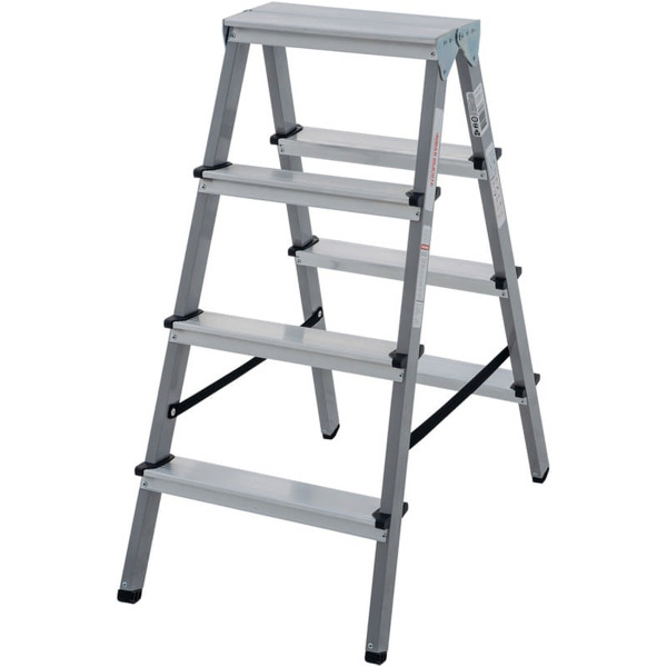 Стремянка алюминиевая 2-х сторонняя 4 ступени, NV100