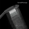 Лейка для душа, черная матовая, 3F, Ideal Spa, Milardo, ILS3FBSM18