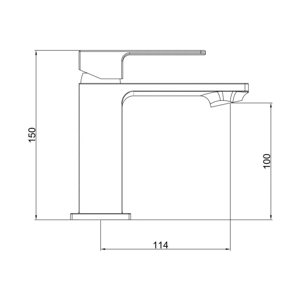 Смеситель д/р Gross Aqua 6210880C Edge