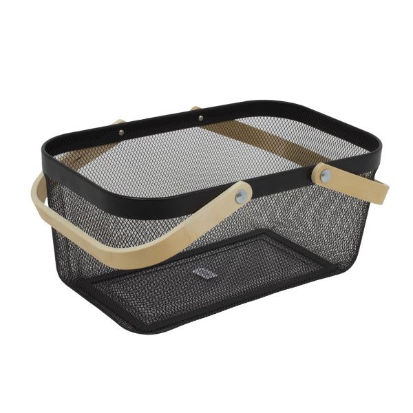 Корзинка сетка 39,5х24,5х18 см черная NS-005 CN