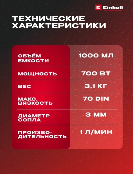 Краскопульт сетевой Einhell TC-SY 700 S (4260020)