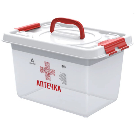 Контейнер универсальный АльтПласт Аптечка 10л 35,9х24,2х2101 см с вкладышем АП 409
