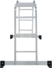 Четырехсекционная лестница-трансформер, стремянка, алюминиевая, шарнирная 4х3, нагрузка до 120 кг