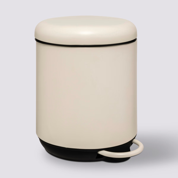 Ведро для мусора с педалью 5Five Duo 5 л айвори 200170A