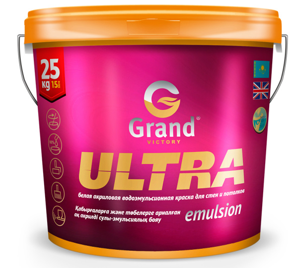 Краска латексно акрилатная в/д Ultra "Grand Victory" 15 кг