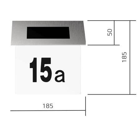 Номер дома Gauss LED Solar на солнечной батарее 6500К