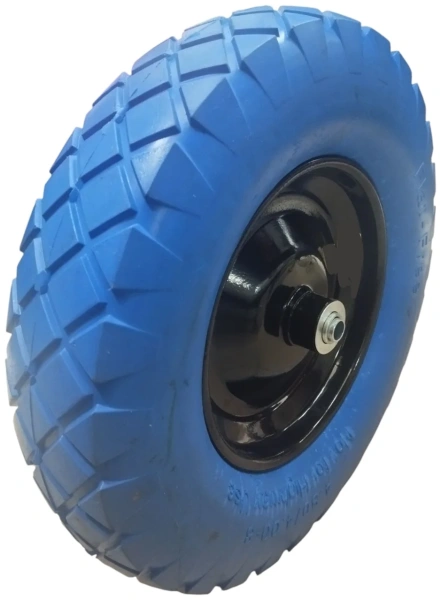 Колесо TULEX 4.00-8 PU цельнолитое (d:12 мм)
