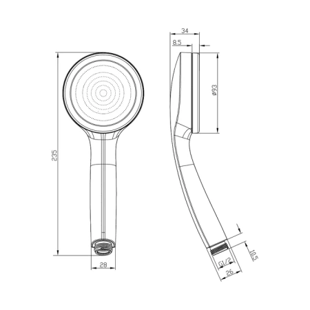 Лейка для душа Iddis SPA HOME SPA1F00i18
