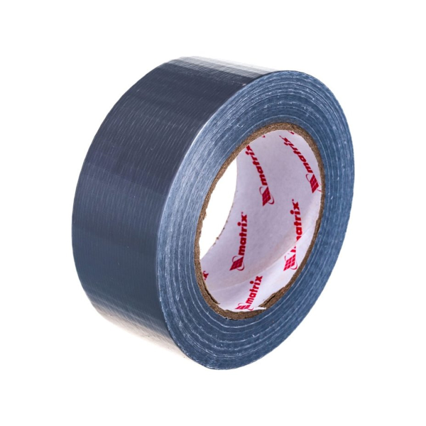 Лента клейкая армированная, влагостойкая, 48 мм х 45 м, серебристая// Matrix