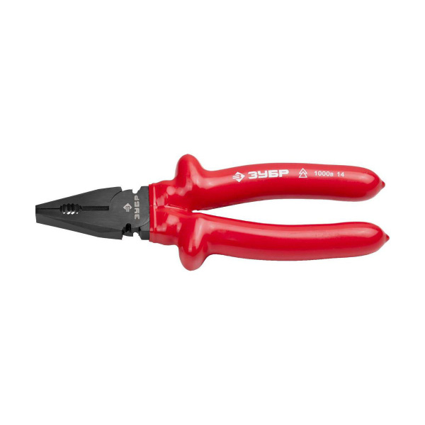 Плоскогубцы "ЭЛЕКТРИК" комбинированные, диэлектрические, высоковольтные до ~1000В, маслобензостойкая