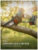 Мини-пила цепная аккумуляторная ЗУБР (ПЦА-2010-21) 20 В, 100 мм шина, 1 АКБ LMS (2 Ач)