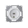Розетка компьютерная 1xRJ45 кат^, цвет белый (серия Florence) арт.1E20701300