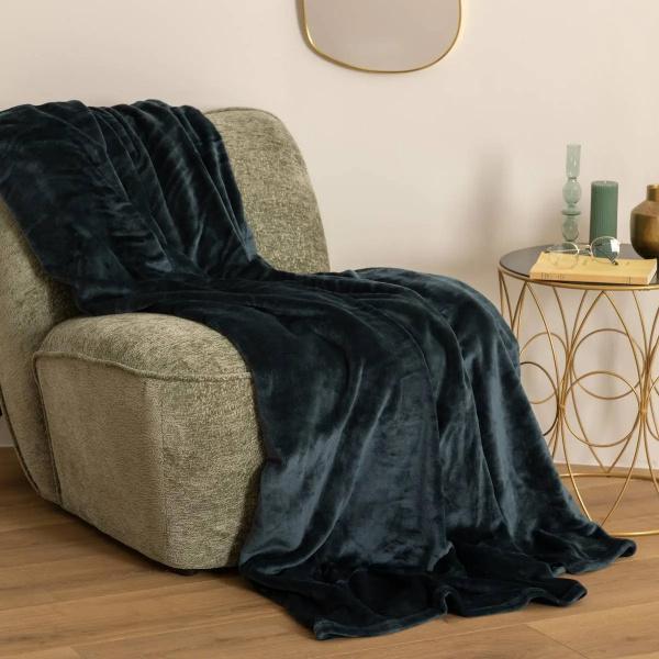 Плед Atmosphera 180х230 см Эгейский синий 156048F